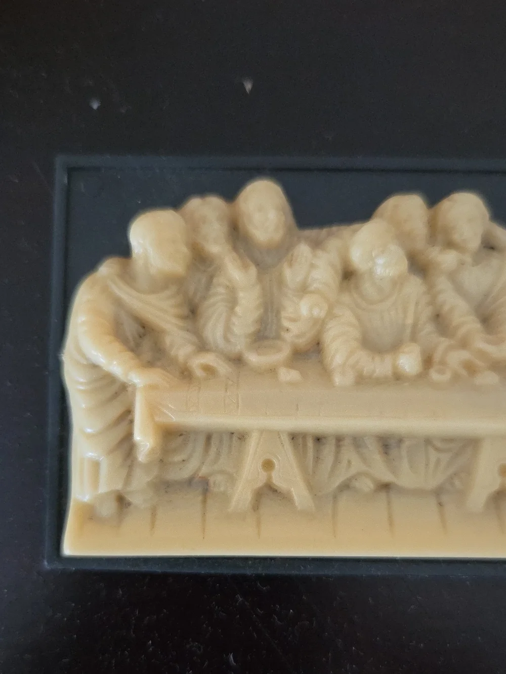 Vintage Small Plastic Last Supper Wall Plaque